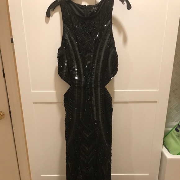 PARKER BLACK BEADED GOWN NWT - Picture 2 of 6